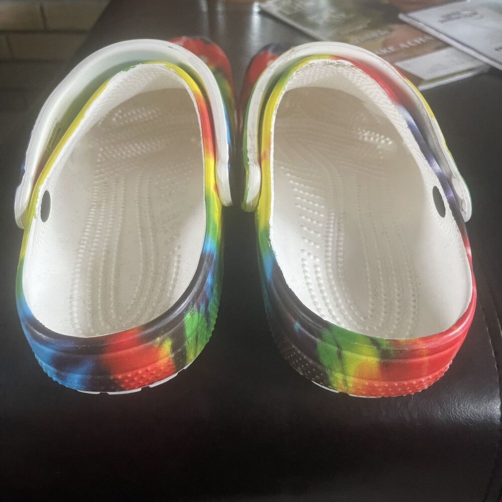 Crocs Classic Clog Tie-dye Women's 9 Men's 7 - Picture 4 of 7